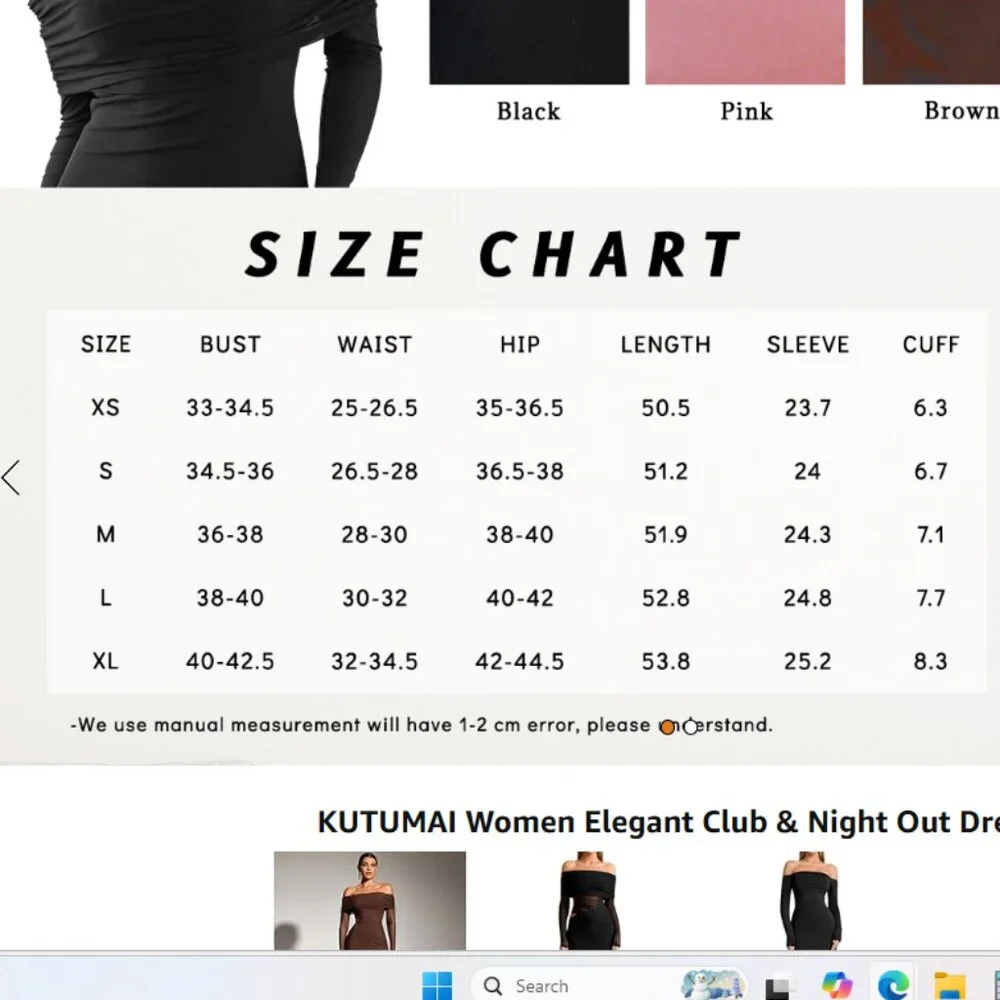 KUTUMAI Women Off Shoulder Bodycon Maxi Dress Long Sleeve Mesh Ruched - Picture 4 of 4